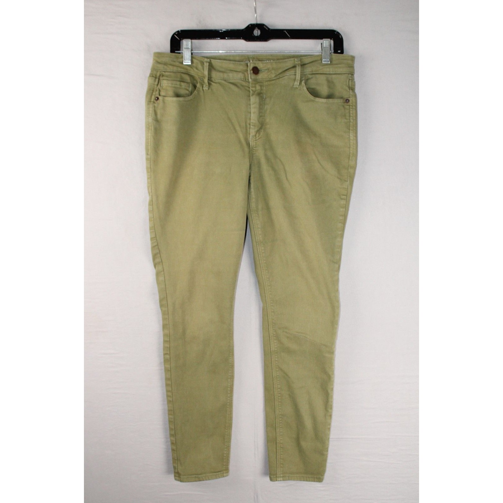 Old Navy Rockstar Midrise Jeans Size 10 Light Olive Green Casual
